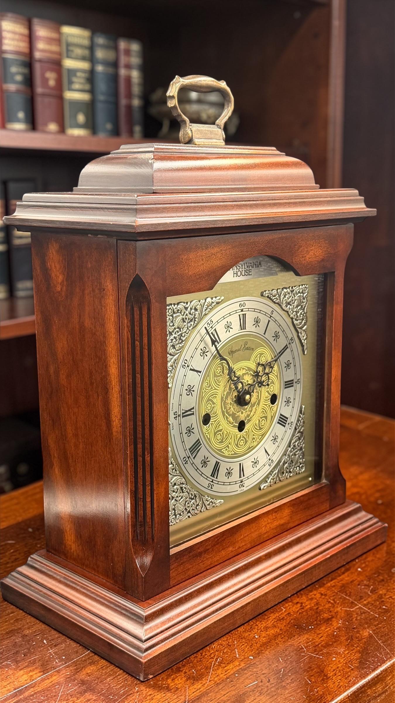 Vintage Pennsylvania House Special Edition Mantel Clock – Hermle Westminster Chime – As Found Working