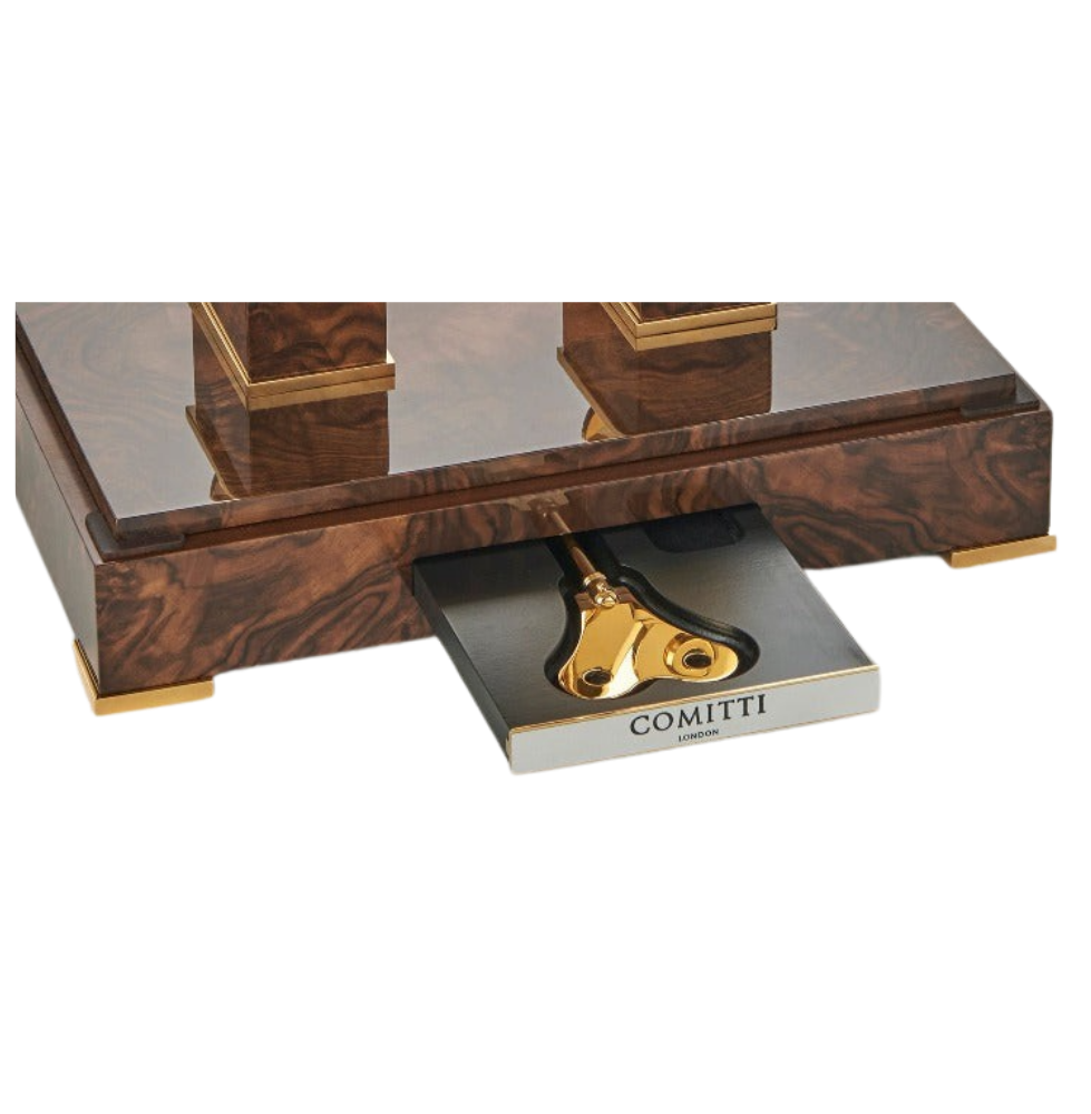 Comitti The Navigator – Gold & Burr Walnut – product view 6