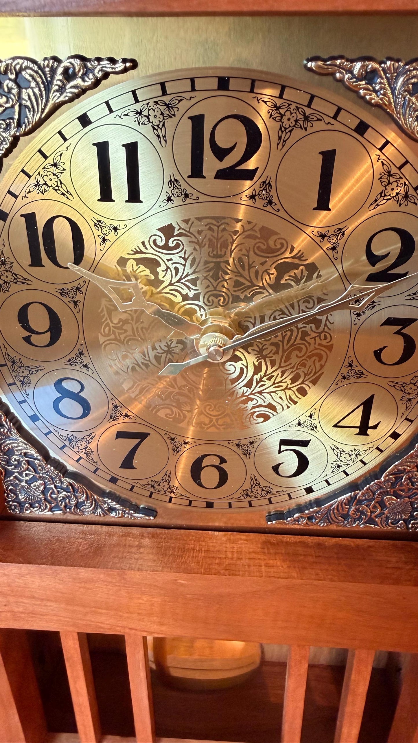 Handcrafted Solid Wood Mission Mantel Clock – Craftsman Quartz Pendulum – Arts & Crafts Decor