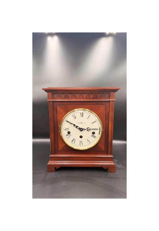 Howard Miller Mahogany Mantel Clock – Hermle Triple Chime Movement