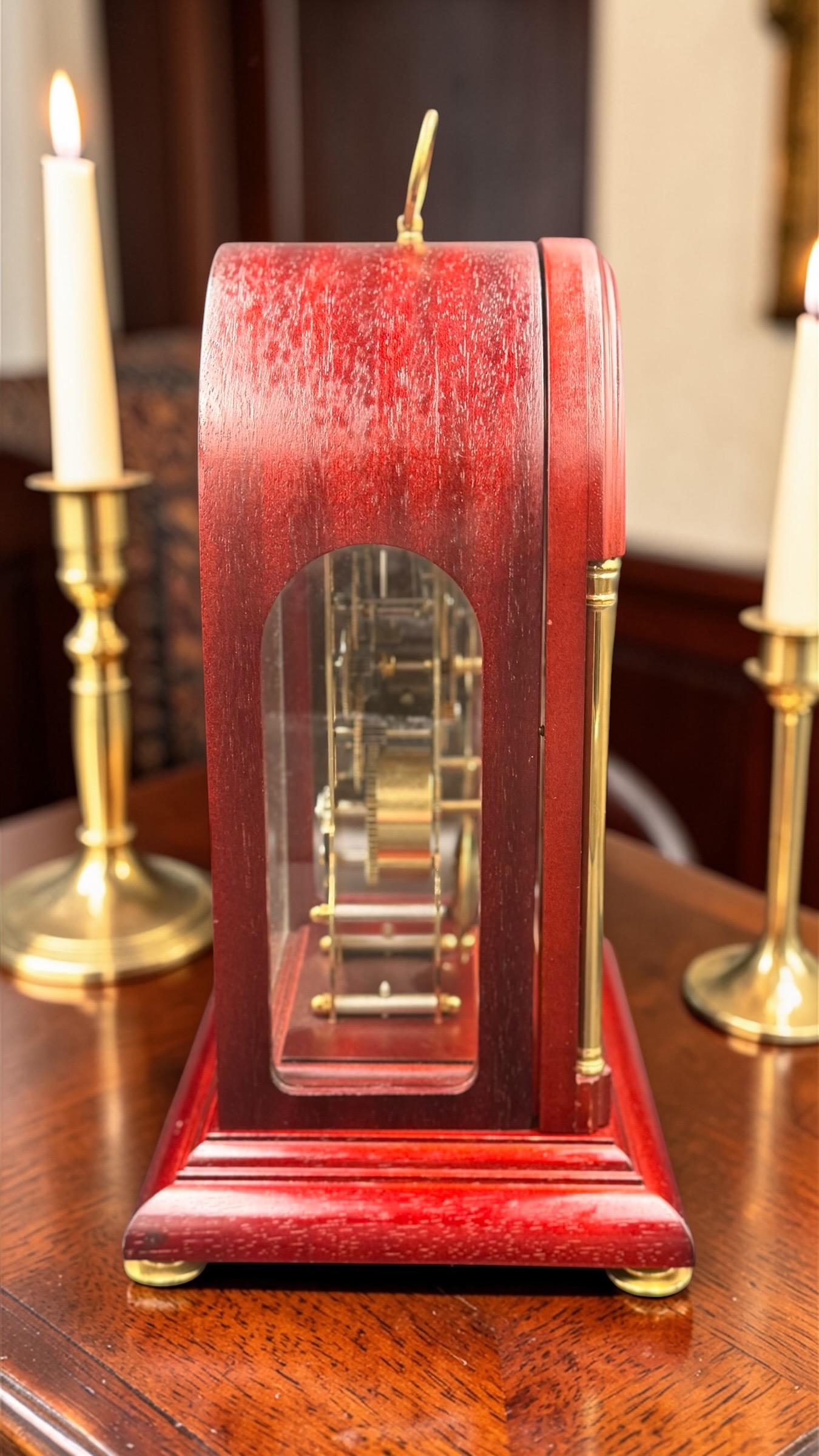 Seth Thomas Skeleton Clock – Hermle Movement, Mahogany Case