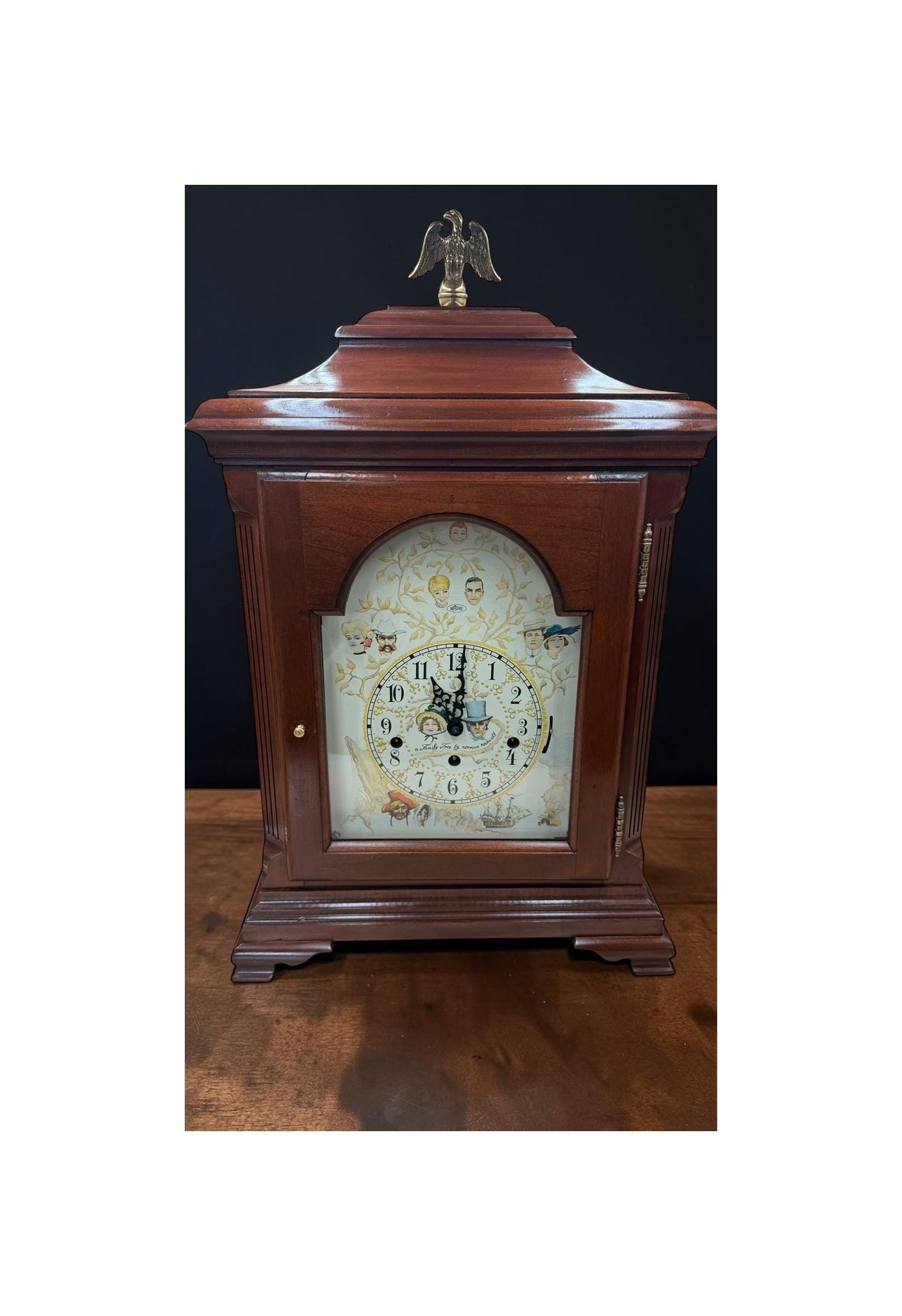 Ridgeway Mantel Clock | Norman Rockwell Family Tree, Hermle Mechanical Movement