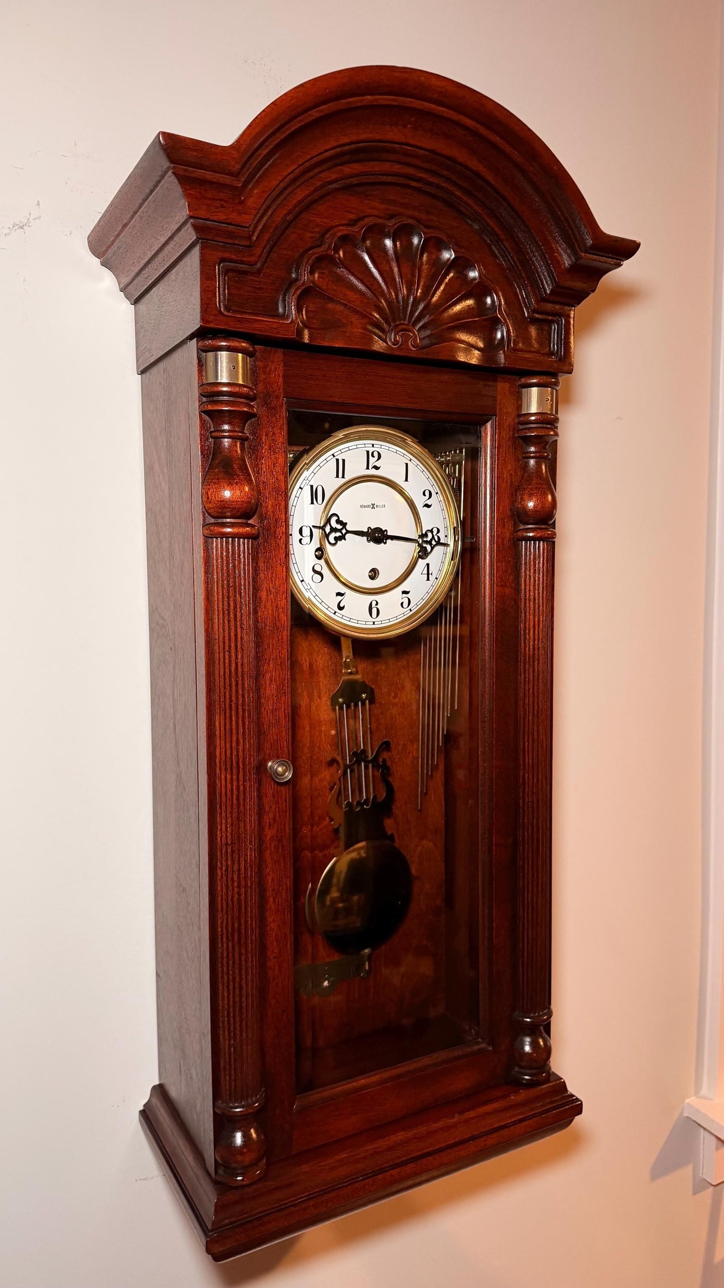 Howard Miller Jennison Triple Chime Wall Clock – Serviced Mechanical Movement