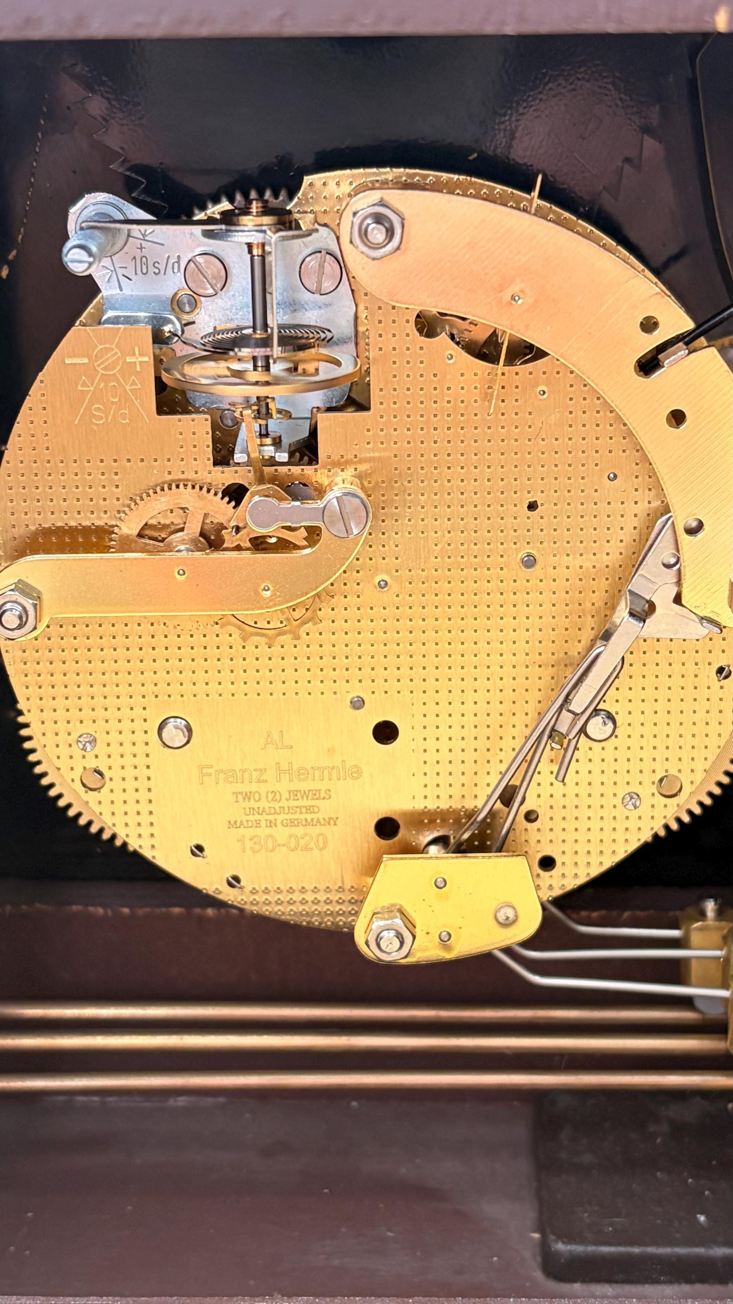Vintage Seth Thomas Mantel Clock – Franz Hermle Bim Bam Chime Moon Phase