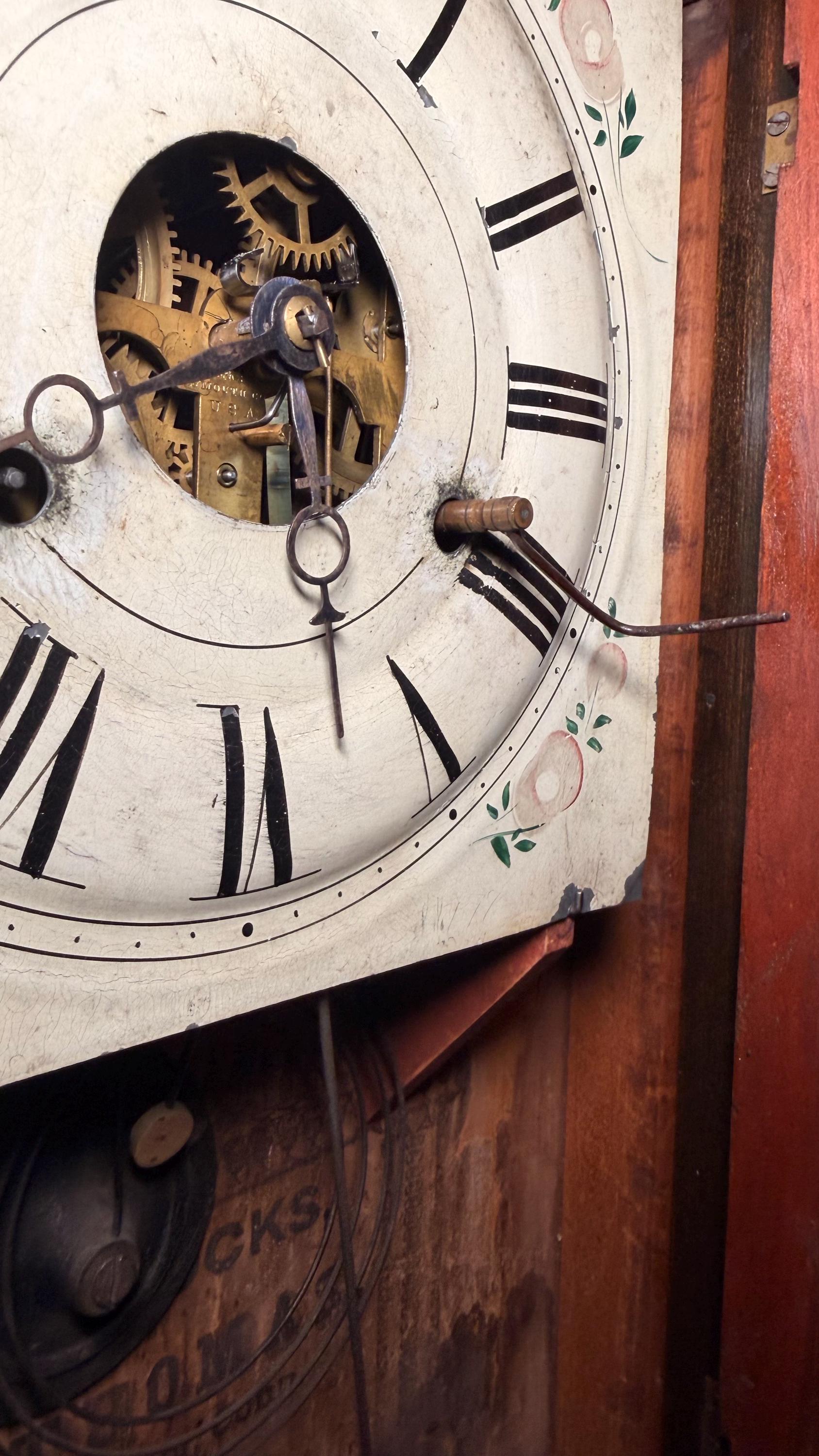 Antique Seth Thomas Ogee Shelf Clock – 30 Hour Brass Movement, Pre-Civil War Working Timepiece