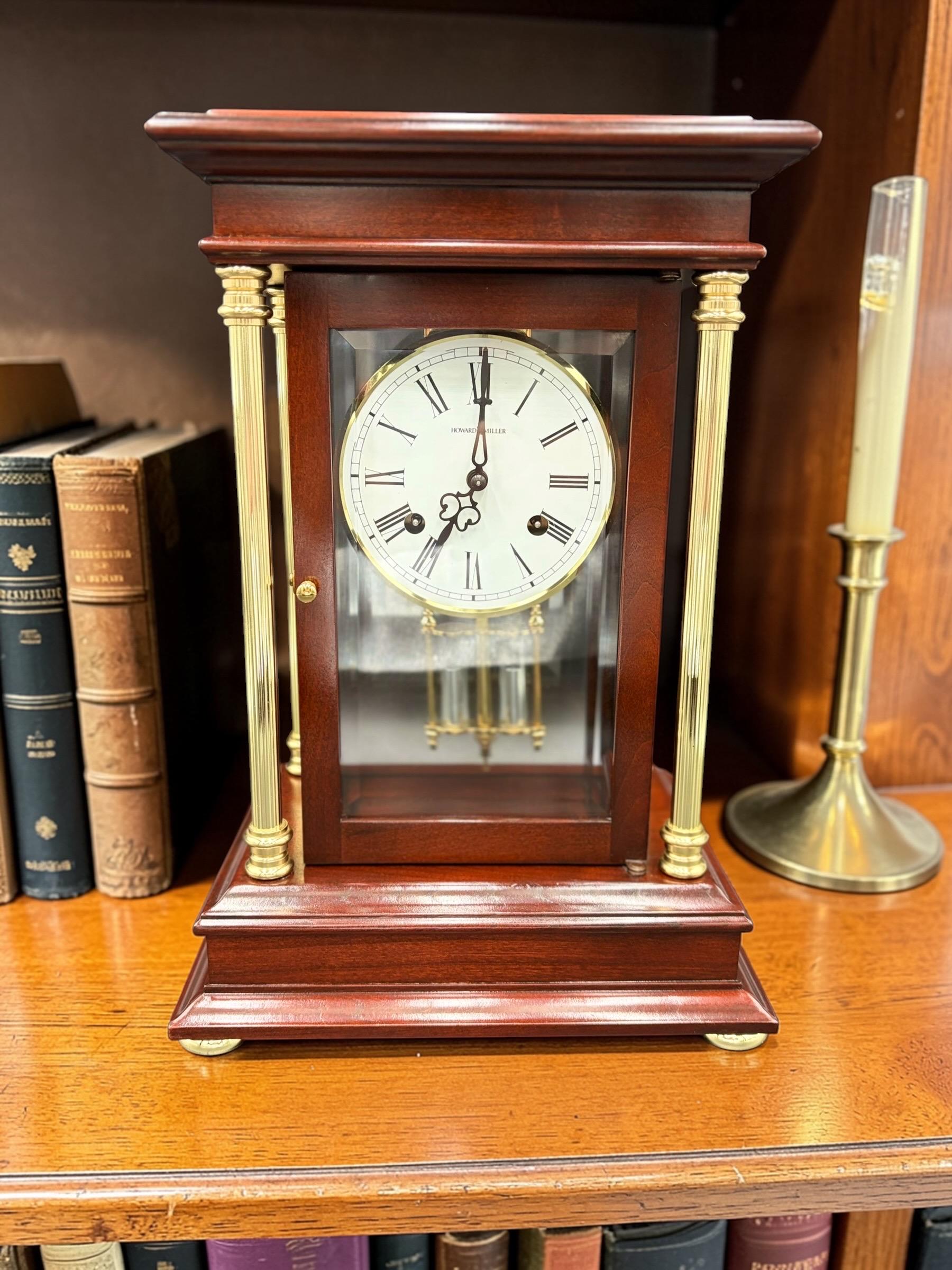 Howard Miller ‘Tribute’ Crystal Regulator Mantel Clock – 1990s Hermle Mechanical Movement