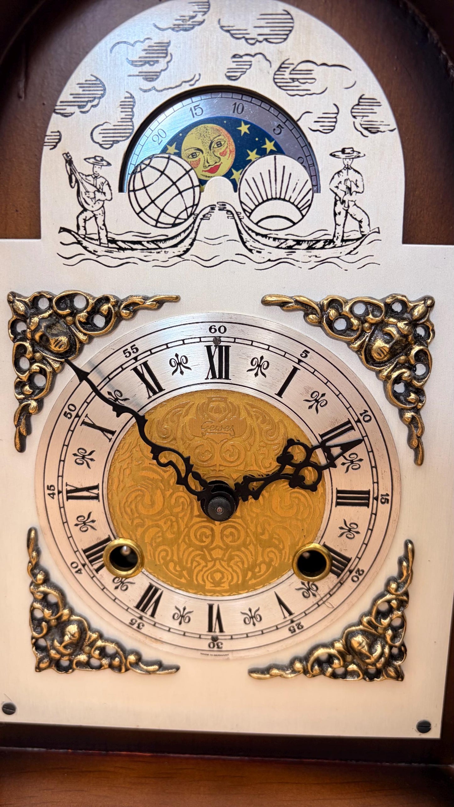 Hermle Bracket Mantel Clock – New Movement, Bim-Bam Strike
