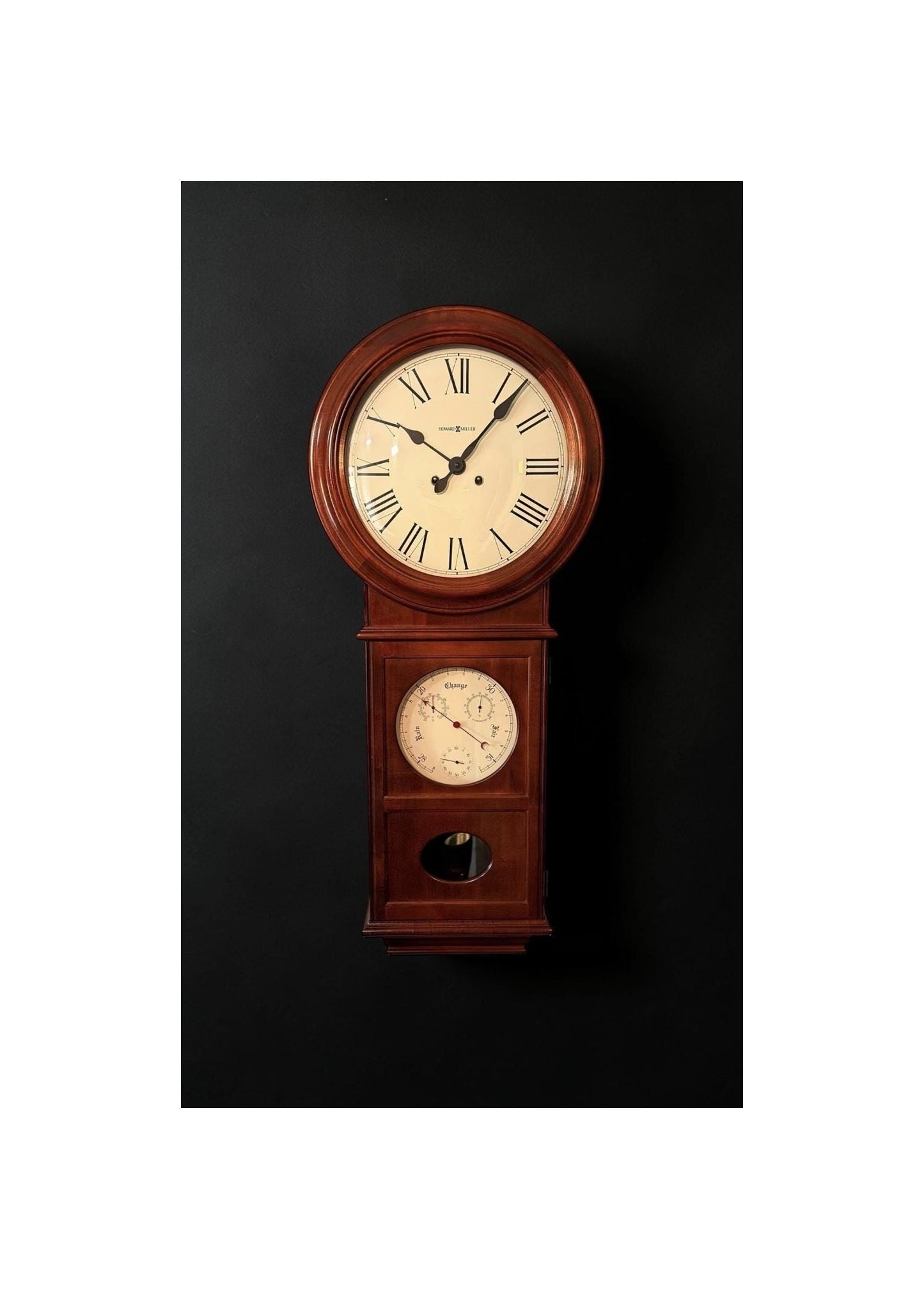 Howard Miller Lawyer Wall Clock - Executive Mechanical Timepiece - Bim Bam Chime