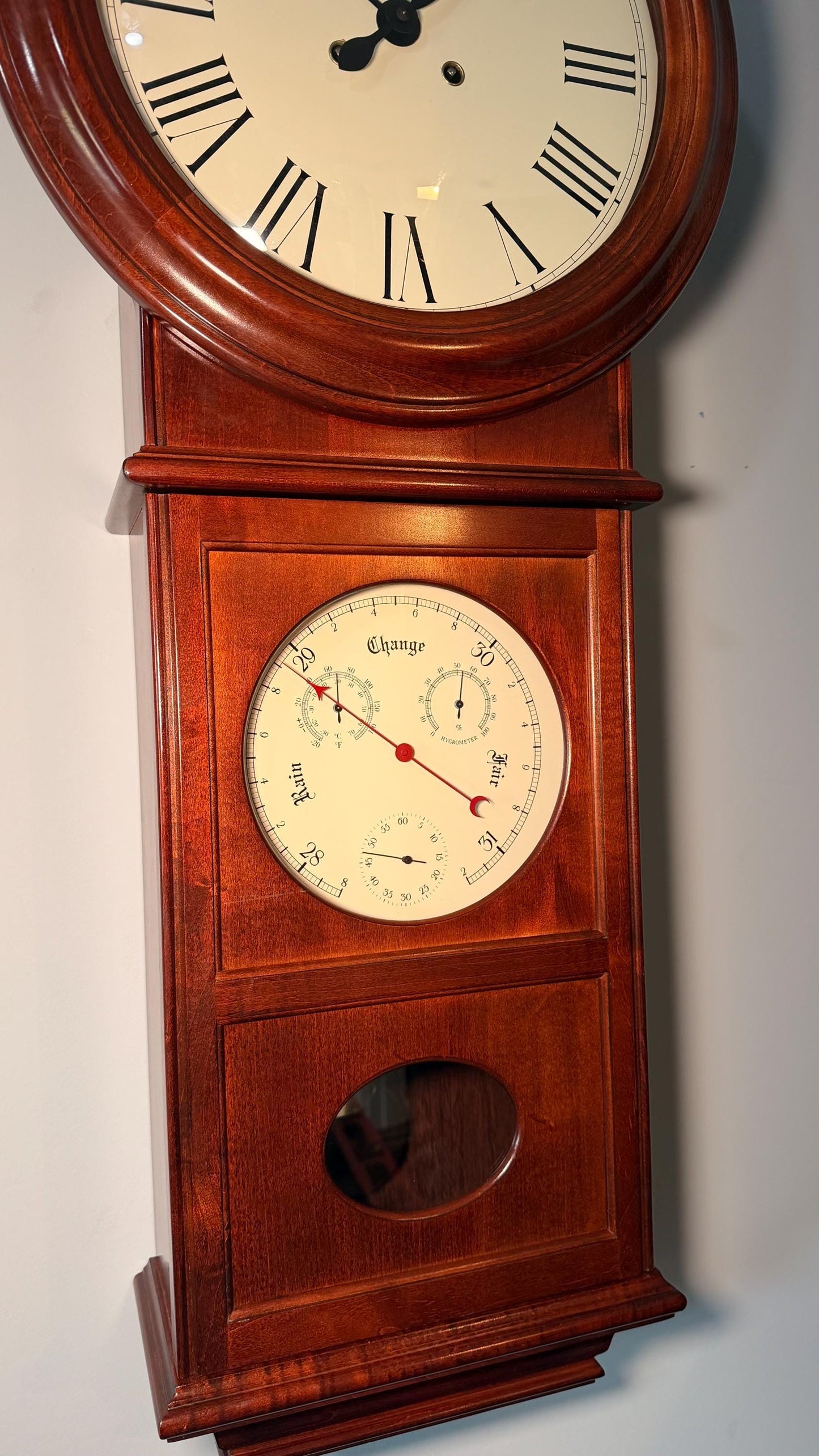 Howard Miller Lawyer Wall Clock - Executive Mechanical Timepiece - Bim Bam Chime