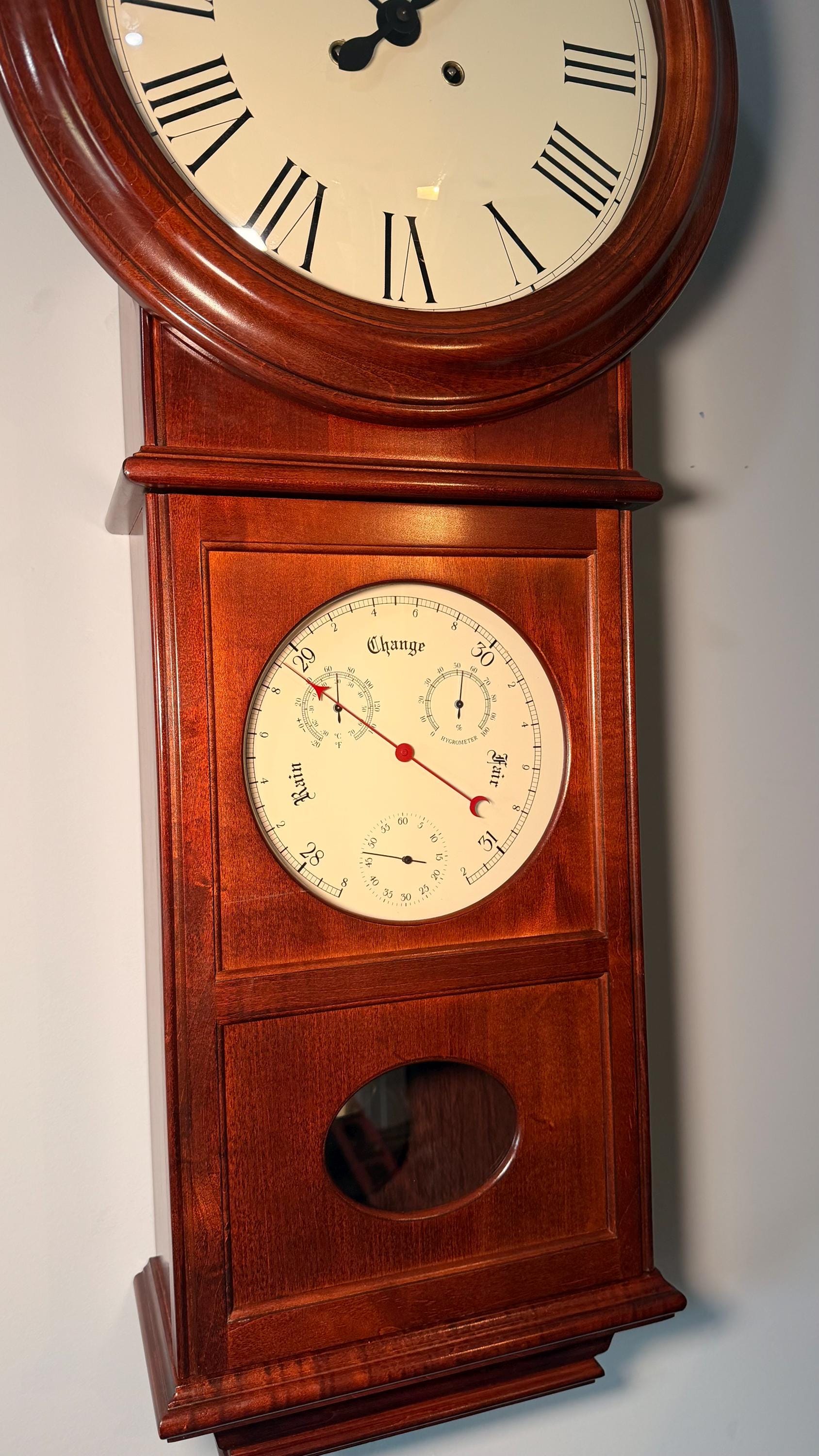 Howard Miller Lawyer Wall Clock - Executive Mechanical Timepiece - Bim Bam Chime