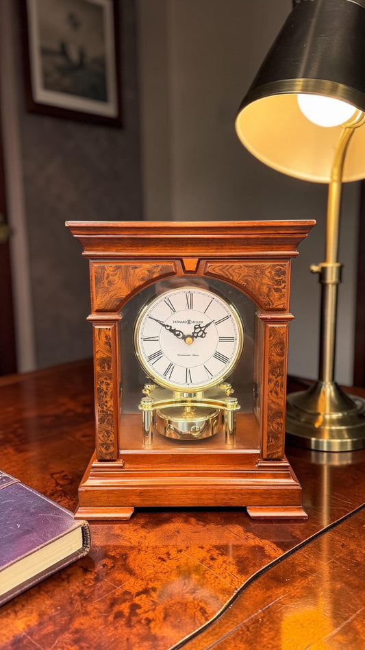 Howard Miller Statesboro Mantel Clock – Classic Westminster Chime, Wood Case