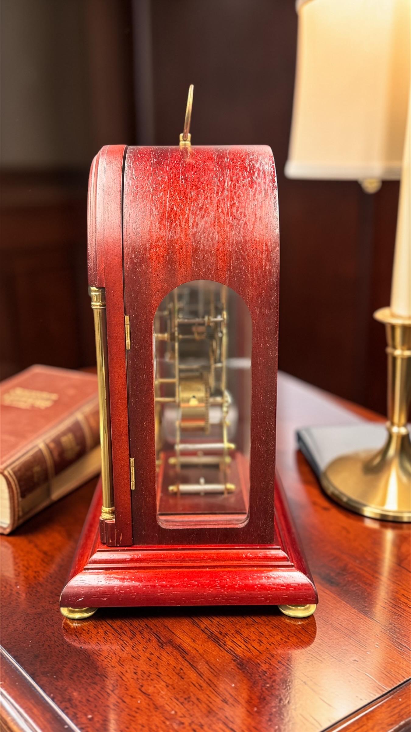 Seth Thomas Skeleton Clock – Hermle Movement, Mahogany Case