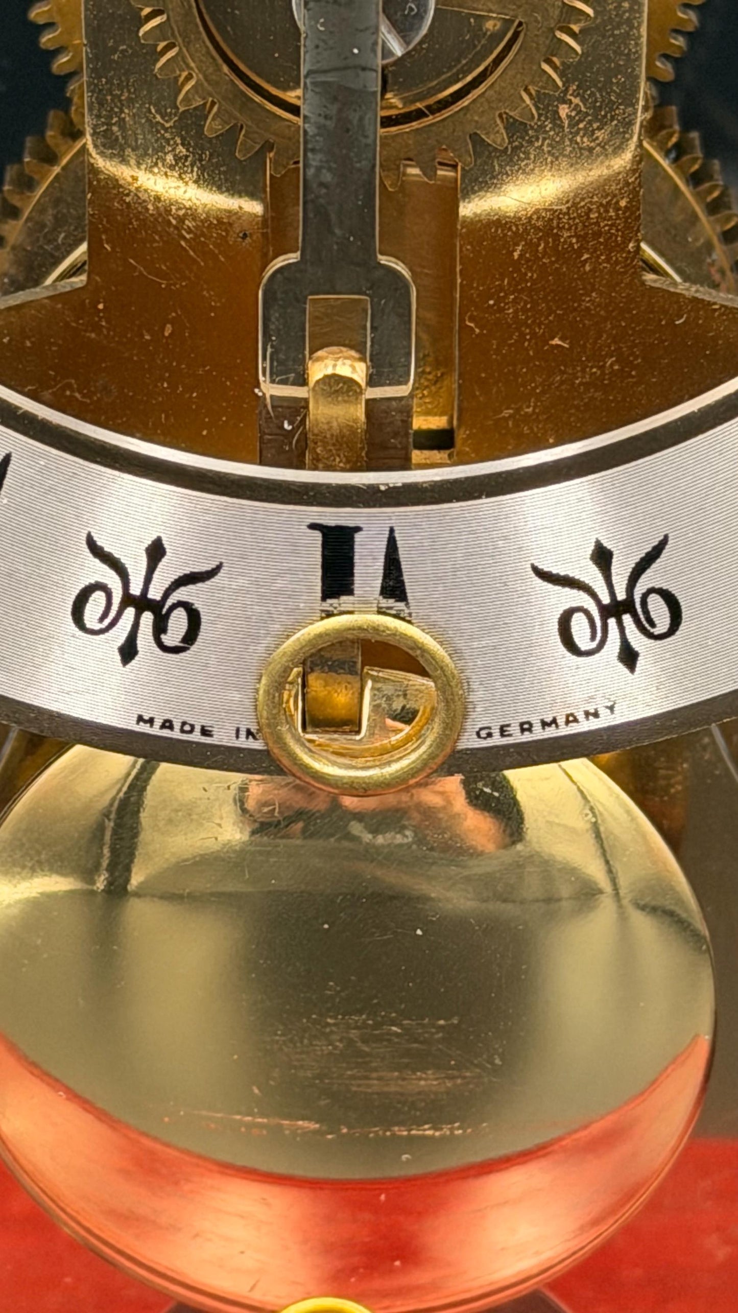 Seth Thomas Skeleton Clock – Hermle Movement, Mahogany Case