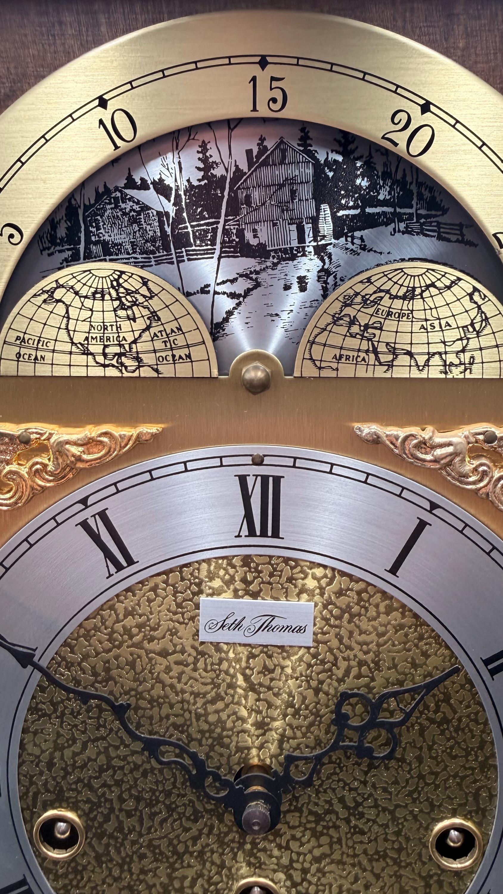 Seth Thomas Bracket Clock – Westminster Chime Moon Phase