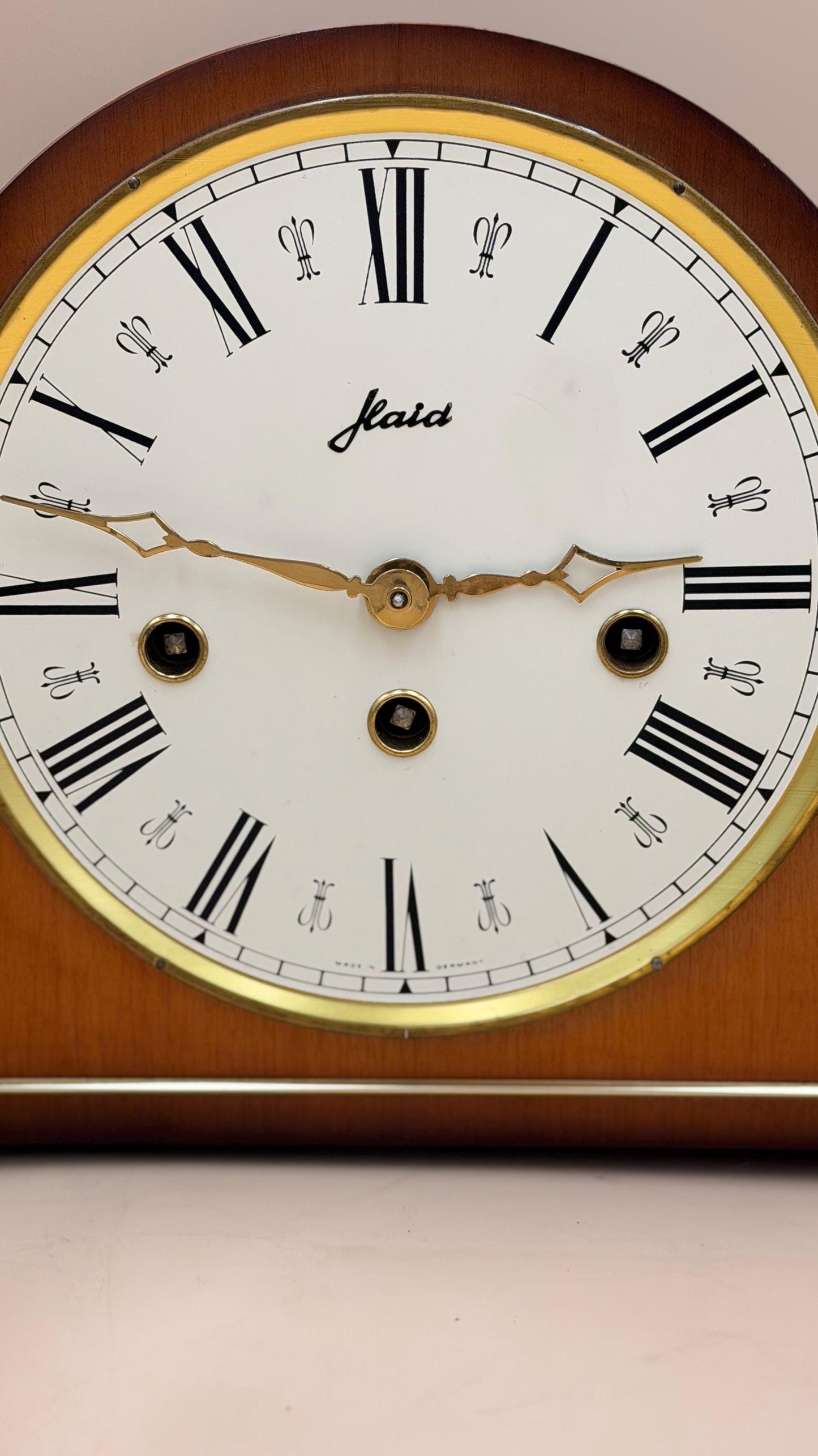 Vintage Jeaid Westminster Chime Mantel Clock – Serviced German Tambour Clock