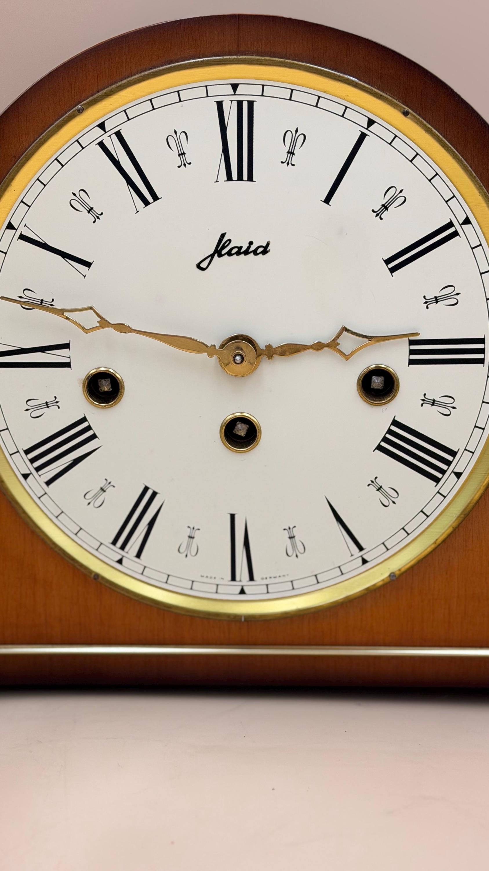 Vintage Jeaid Westminster Chime Mantel Clock – Serviced German Tambour Clock