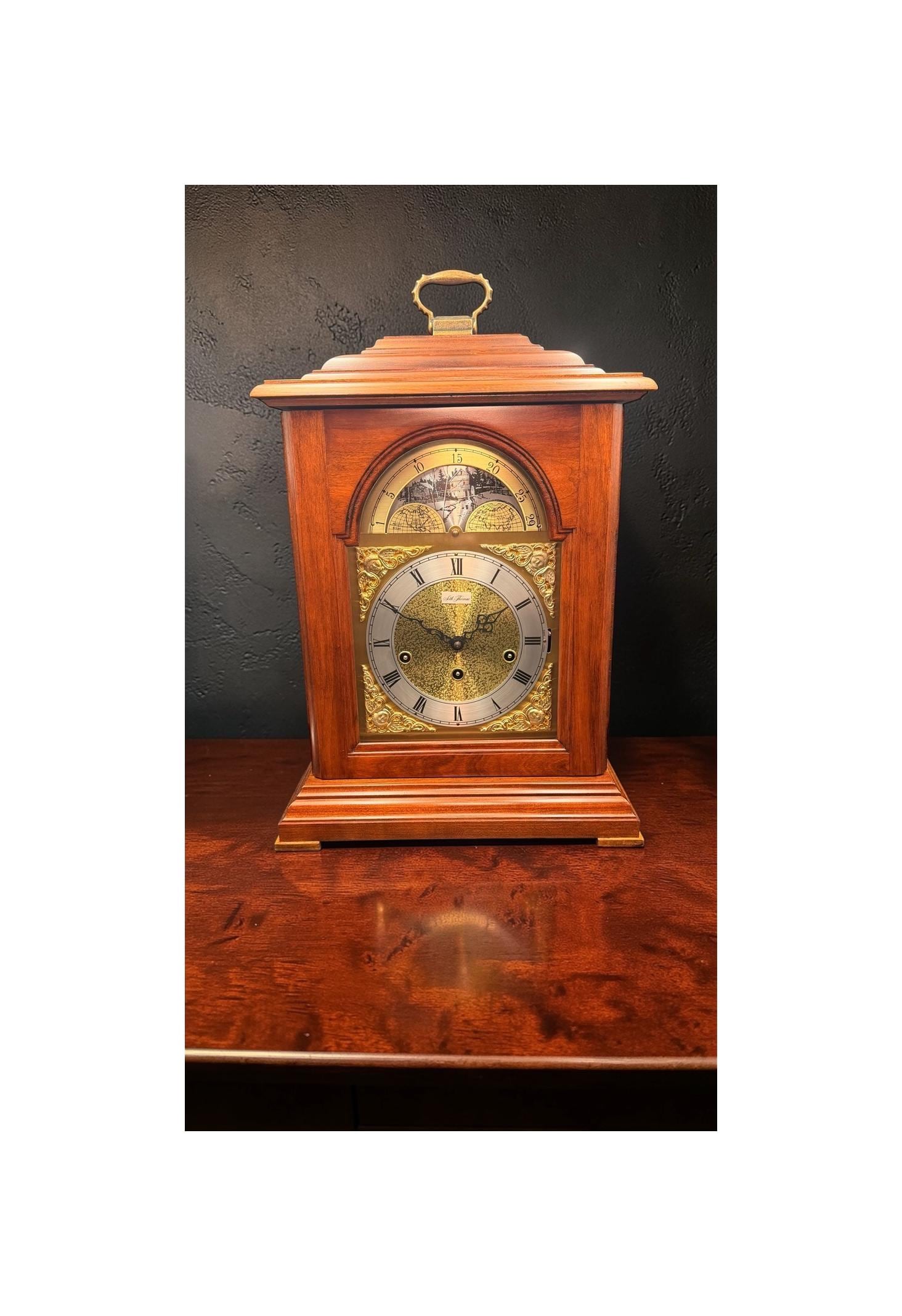 Seth Thomas Bracket Clock – Westminster Chime Moon Phase