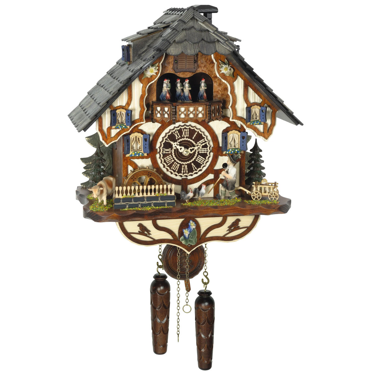 Trenkle Werner Chalet Musical Cuckoo Clock with Dancers