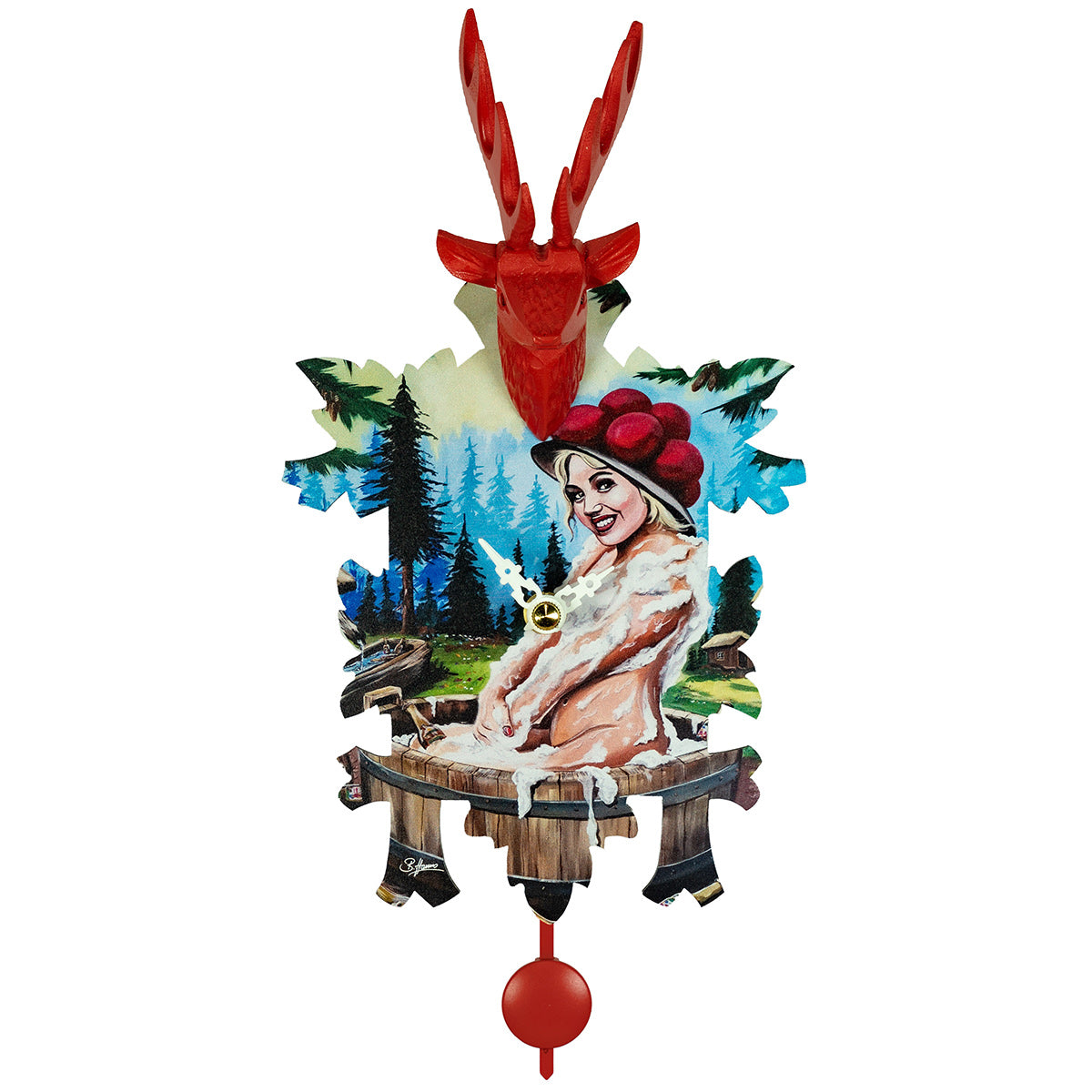 Trenkle Bridgett Modern Pinup Cuckoo Clock
