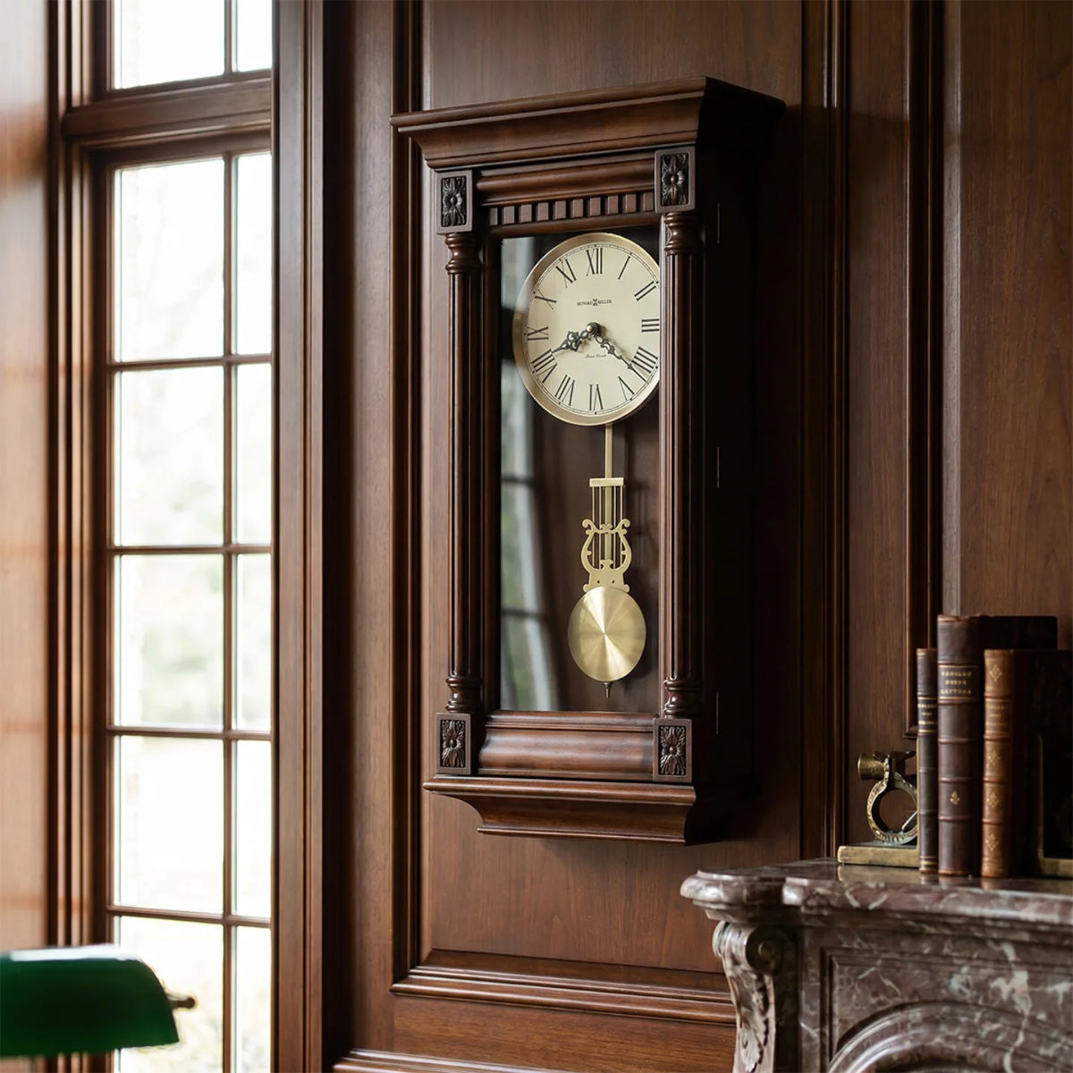 Howard Miller Lewisburg Wall Clock 625474 - manufacturer view 2