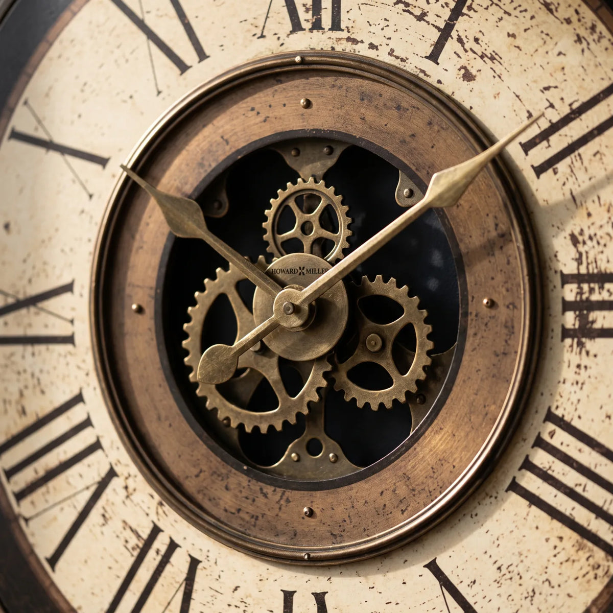 Howard Miller Brass Works Wall Clock 625542 - manufacturer view 3
