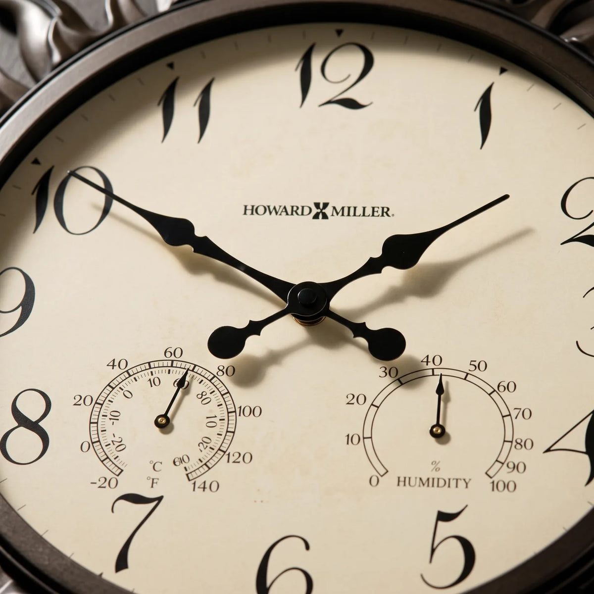 Howard Miller Sunburst II Indoor/Outdoor Wall Clock 625543 - manufacturer view 3