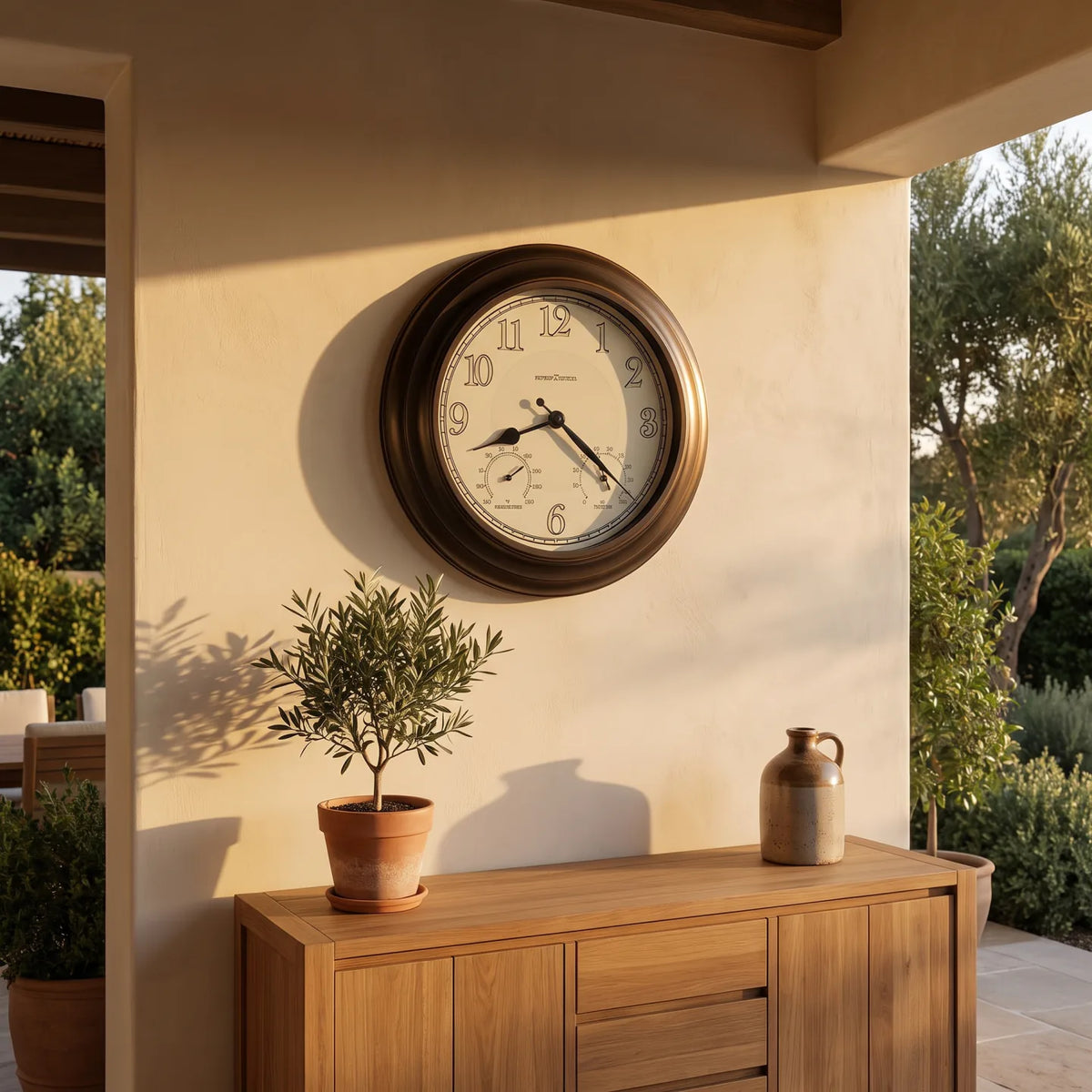Howard Miller Briar Outdoor Wall Clock 625676 - manufacturer view 2