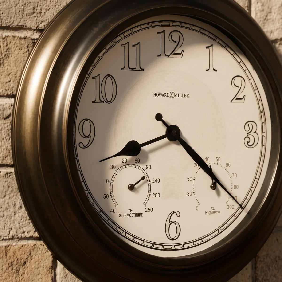 Howard Miller Briar Outdoor Wall Clock 625676 - manufacturer view 3