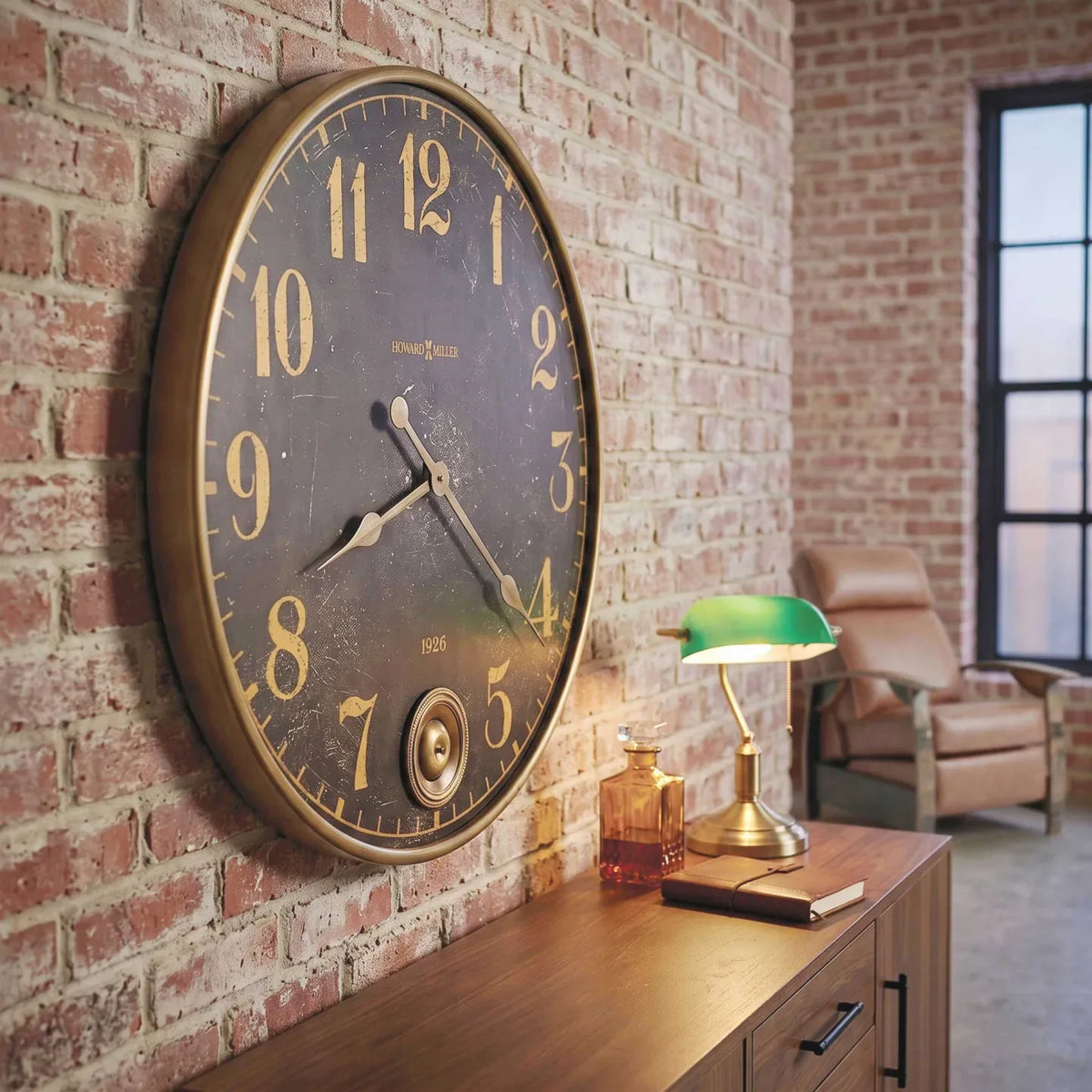 Howard Miller Union Depot Gallery Wall Clock 625733 - manufacturer view 2