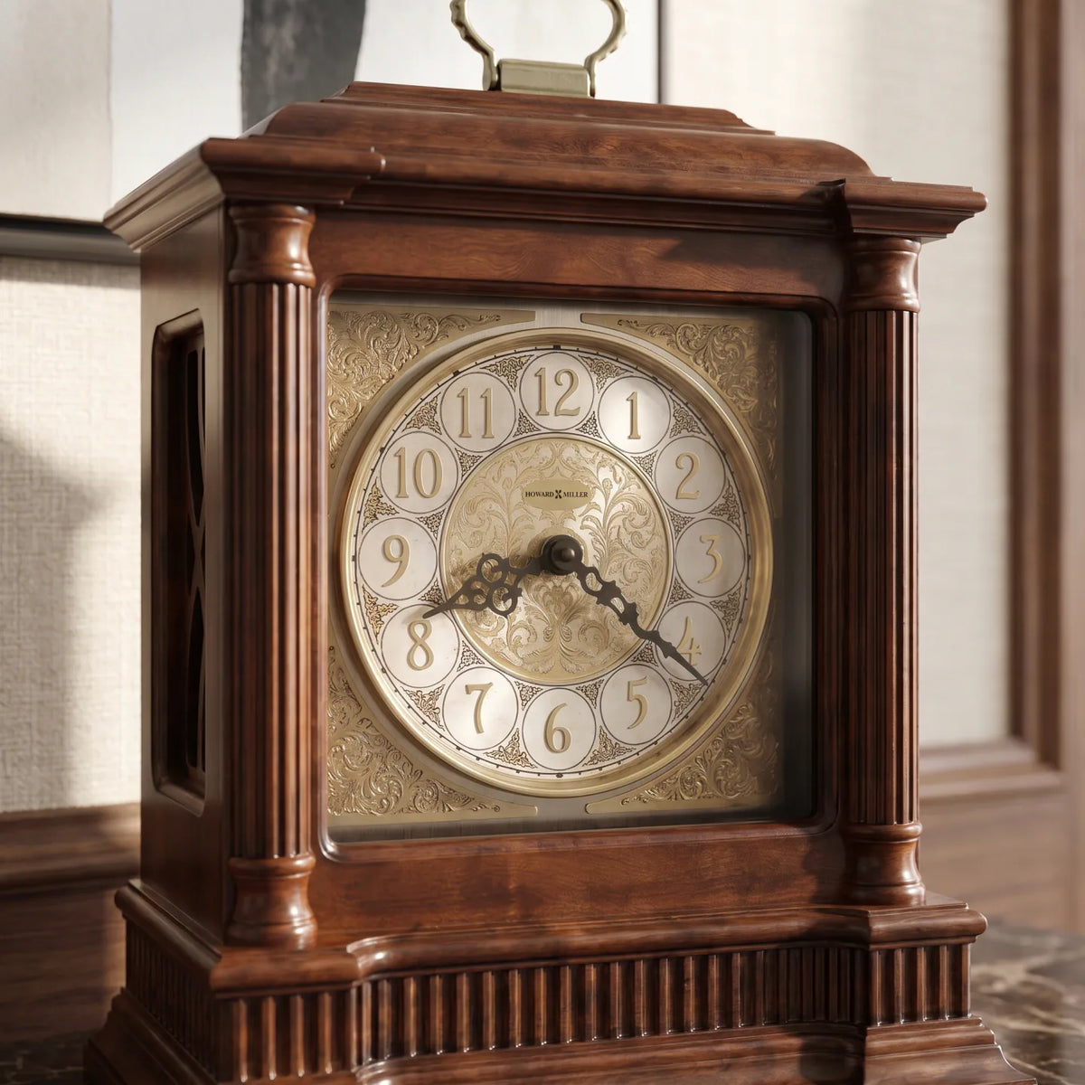 Howard Miller Akron Mantel Clock 635125 - manufacturer view 3