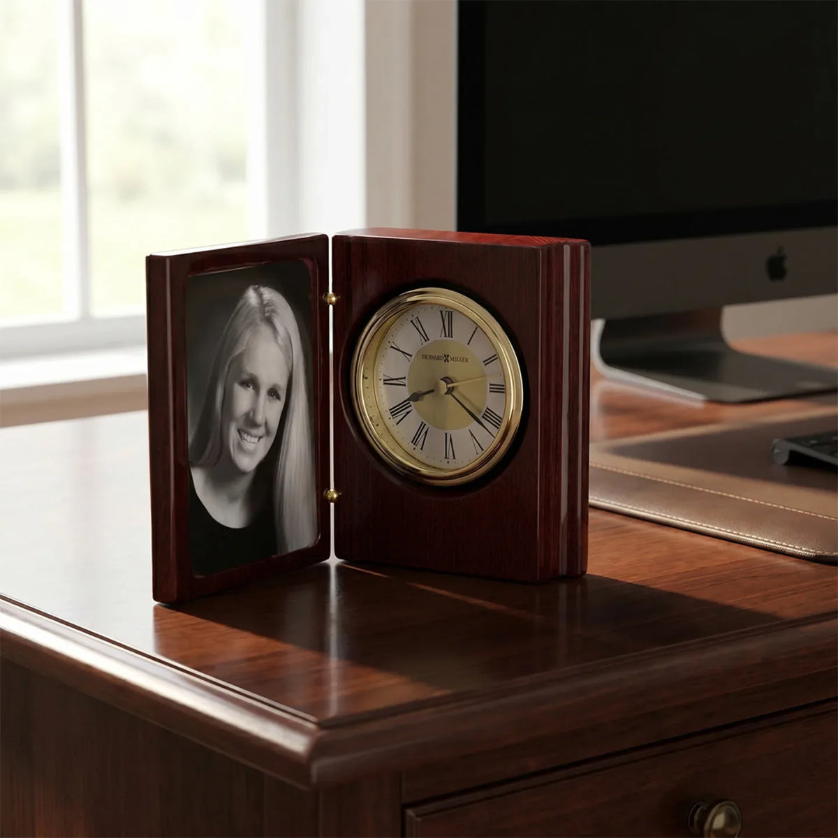 Howard Miller Portrait Book Tabletop Clock 645497 - manufacturer view 2