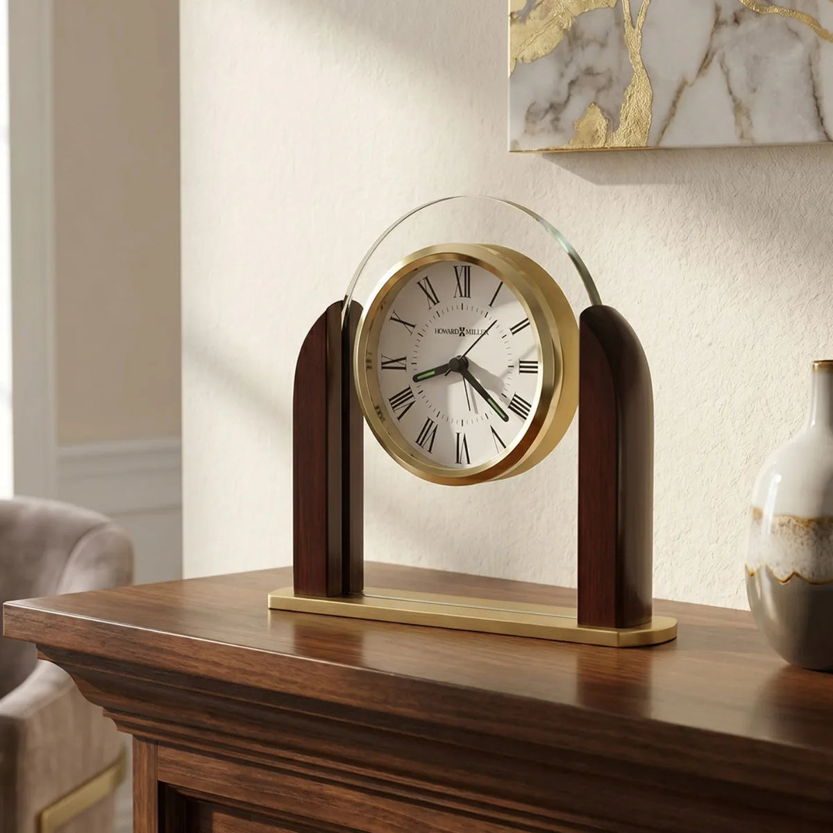 Howard Miller Derrick Tabletop Clock 645602 - manufacturer view 2