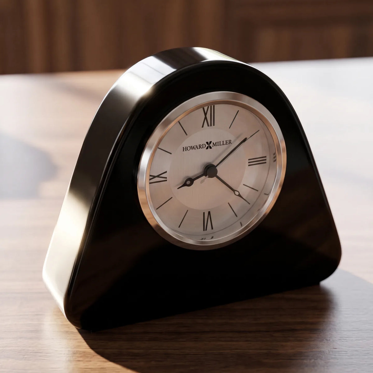 Howard Miller Noir Peak Tabletop Clock 645847 - manufacturer view 3
