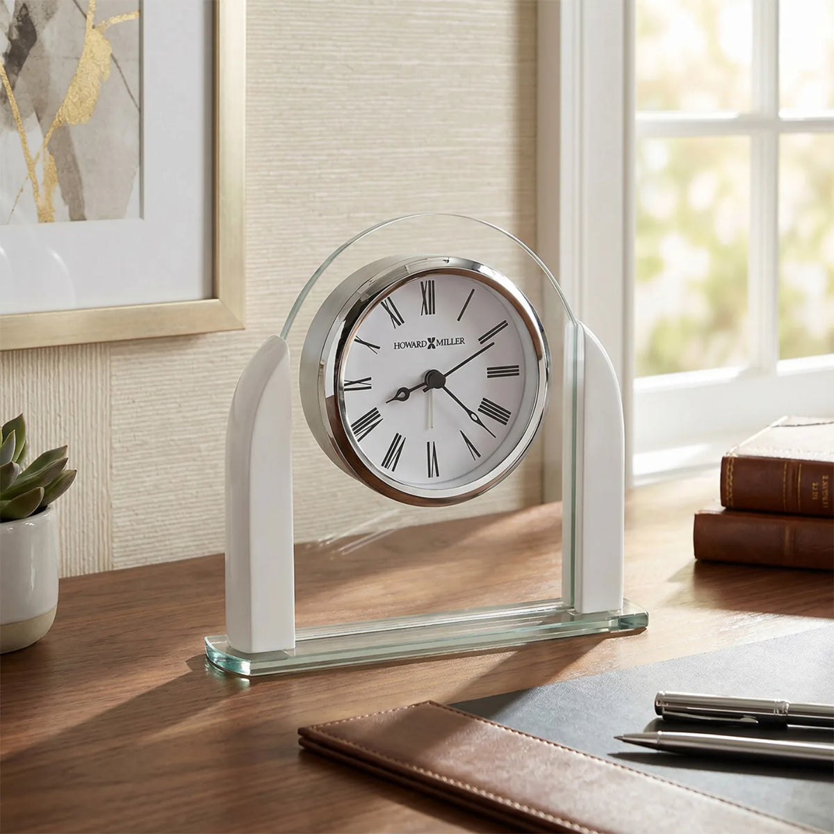 Howard Miller Arctic Crest Tabletop Clock 645849 - manufacturer view 2