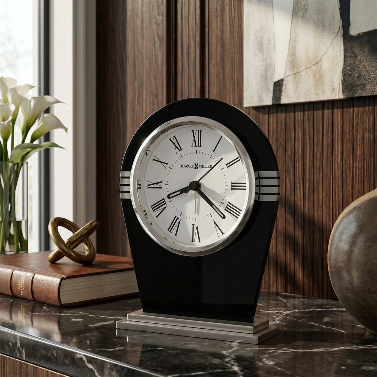 Howard Miller Shadowline Tabletop Clock 645851 - manufacturer view 2