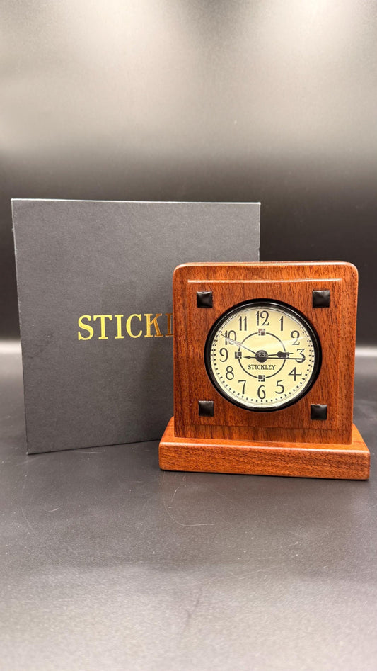Stickley Bradley Oak Desk Clock – Mission Arts & Crafts Style