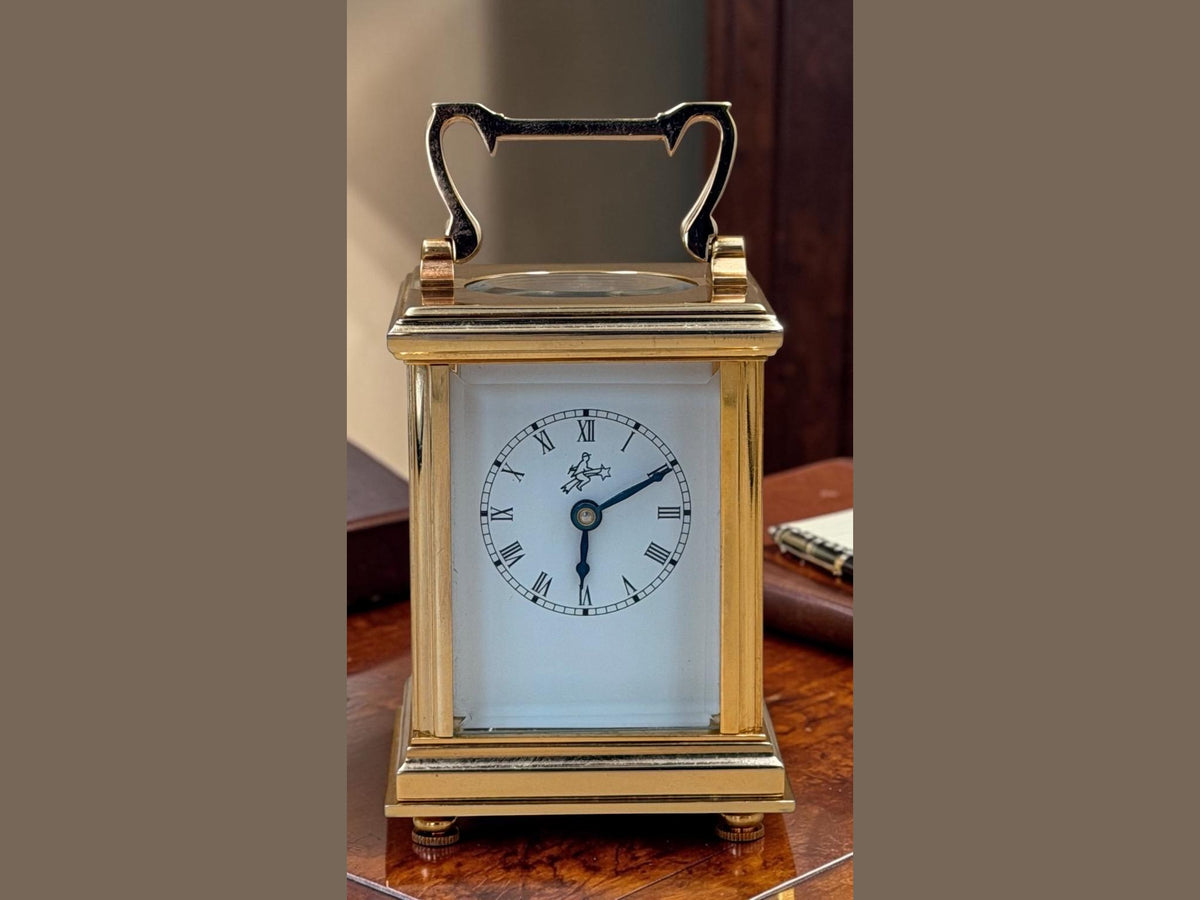 Sternreiter Brass Carriage Clock – front view