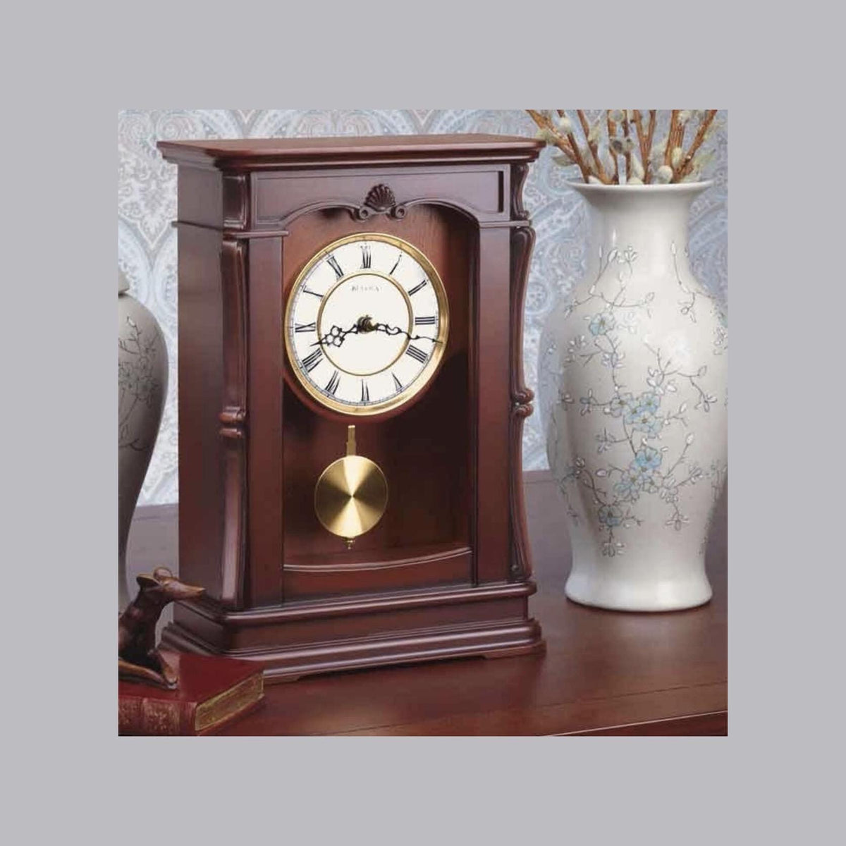 Bulova Abbeville Mantel Clock – front view