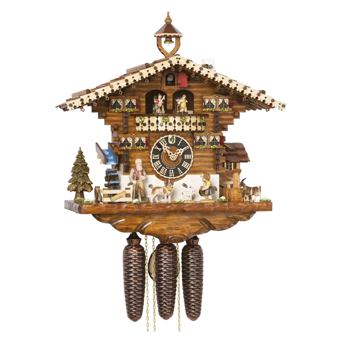 Hönes 86214T — 8-Day Mechanical Musical Cuckoo Clock