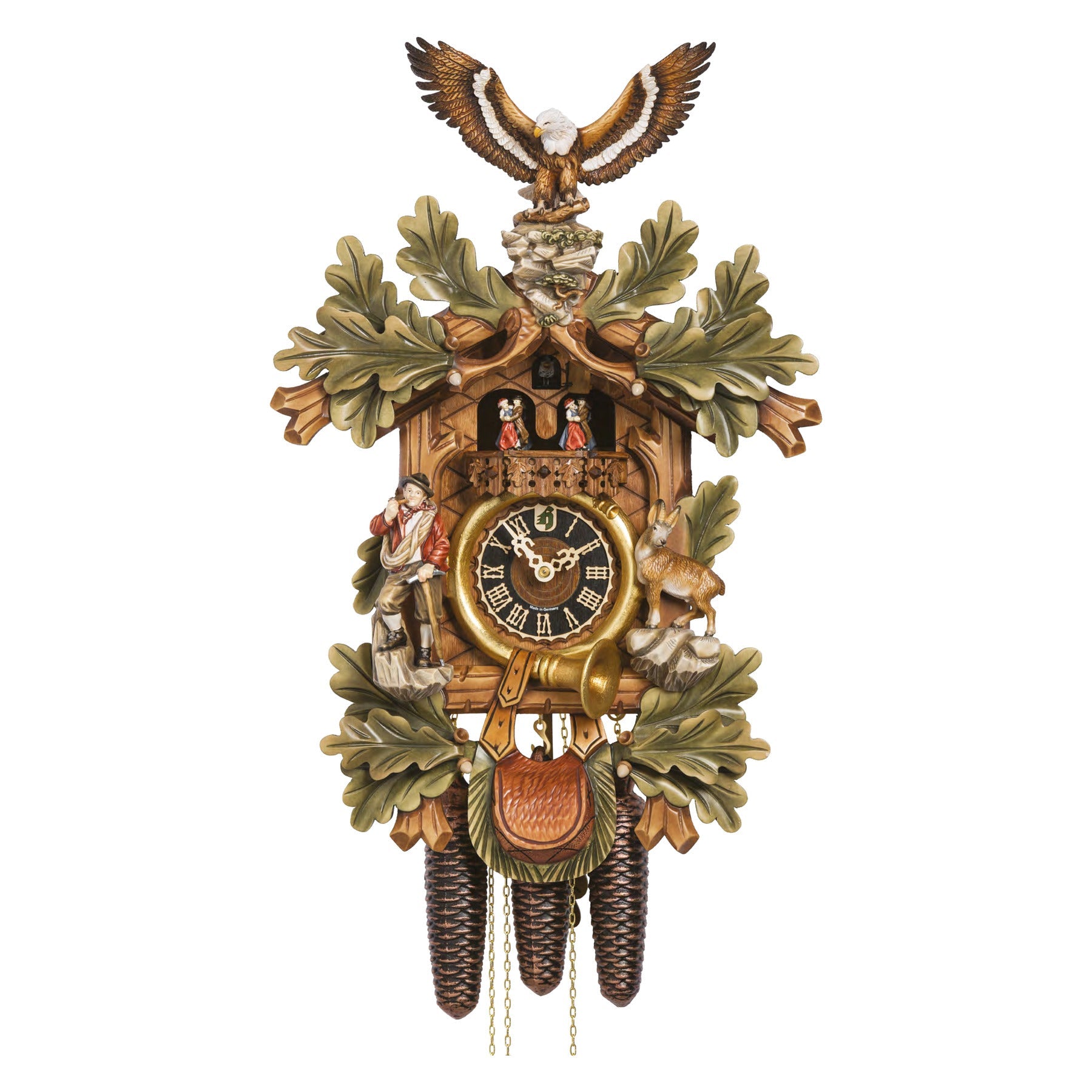 Hönes 8667-6Tbu — 8-Day Mechanical Musical Cuckoo Clock
