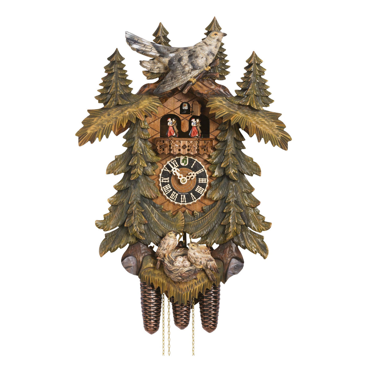 Hönes 86713-5Tbu — 8-Day Mechanical Musical Cuckoo Clock