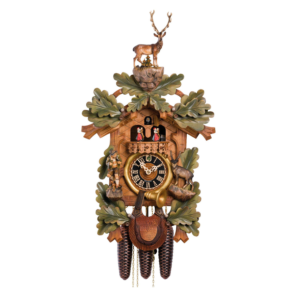 Hönes 8682-5Tbu — 8-Day Mechanical Musical Cuckoo Clock