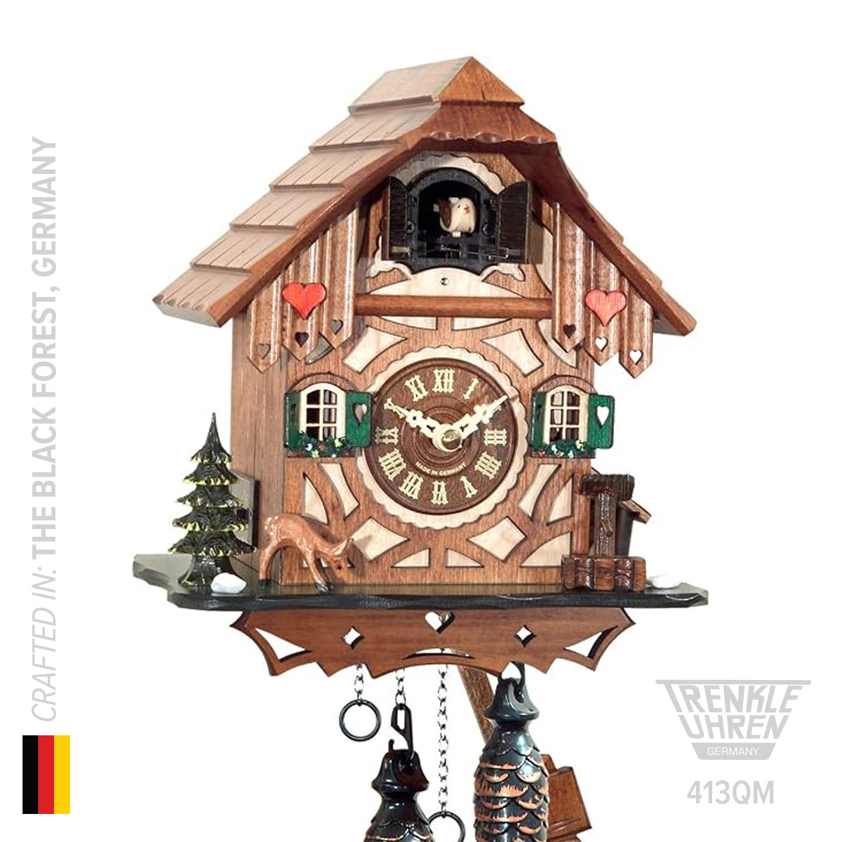 Trenkle 413QM Chalet Musical Cuckoo Clock