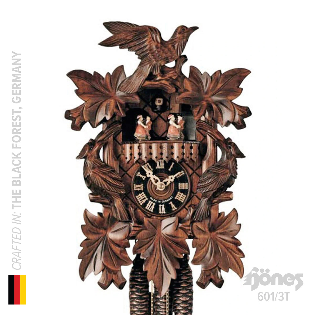 Hönes 601/3T - 1-Day Mechanical Musical Cuckoo Clock