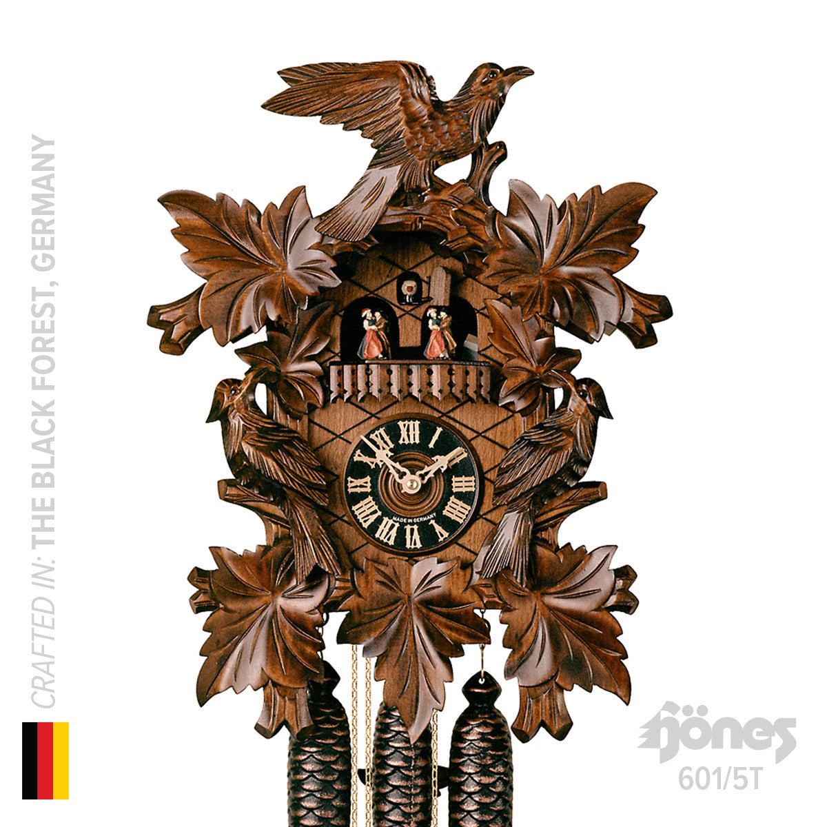 Hönes 601/5T - 1-Day Mechanical Musical Cuckoo Clock