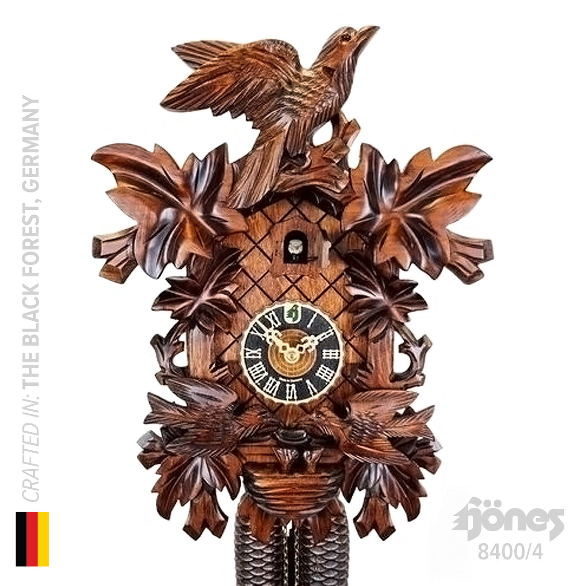 Hönes 8400/4 - 8-Day Mechanical Bird Cuckoo Clock