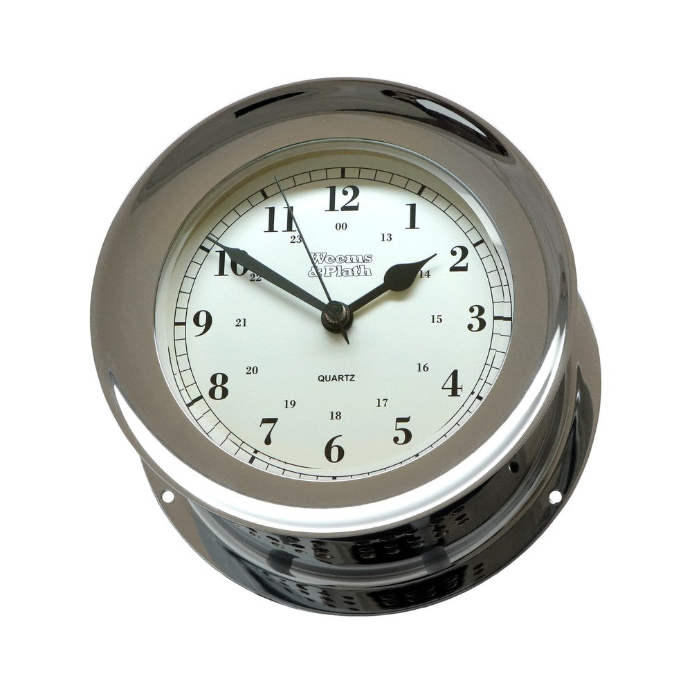 Weems & Plath Chrome-Plated Atlantis Quartz Clock