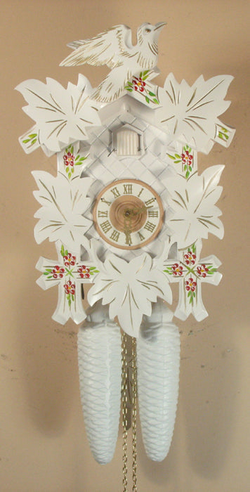 Bird and Leaf – White Floral, 8-Day