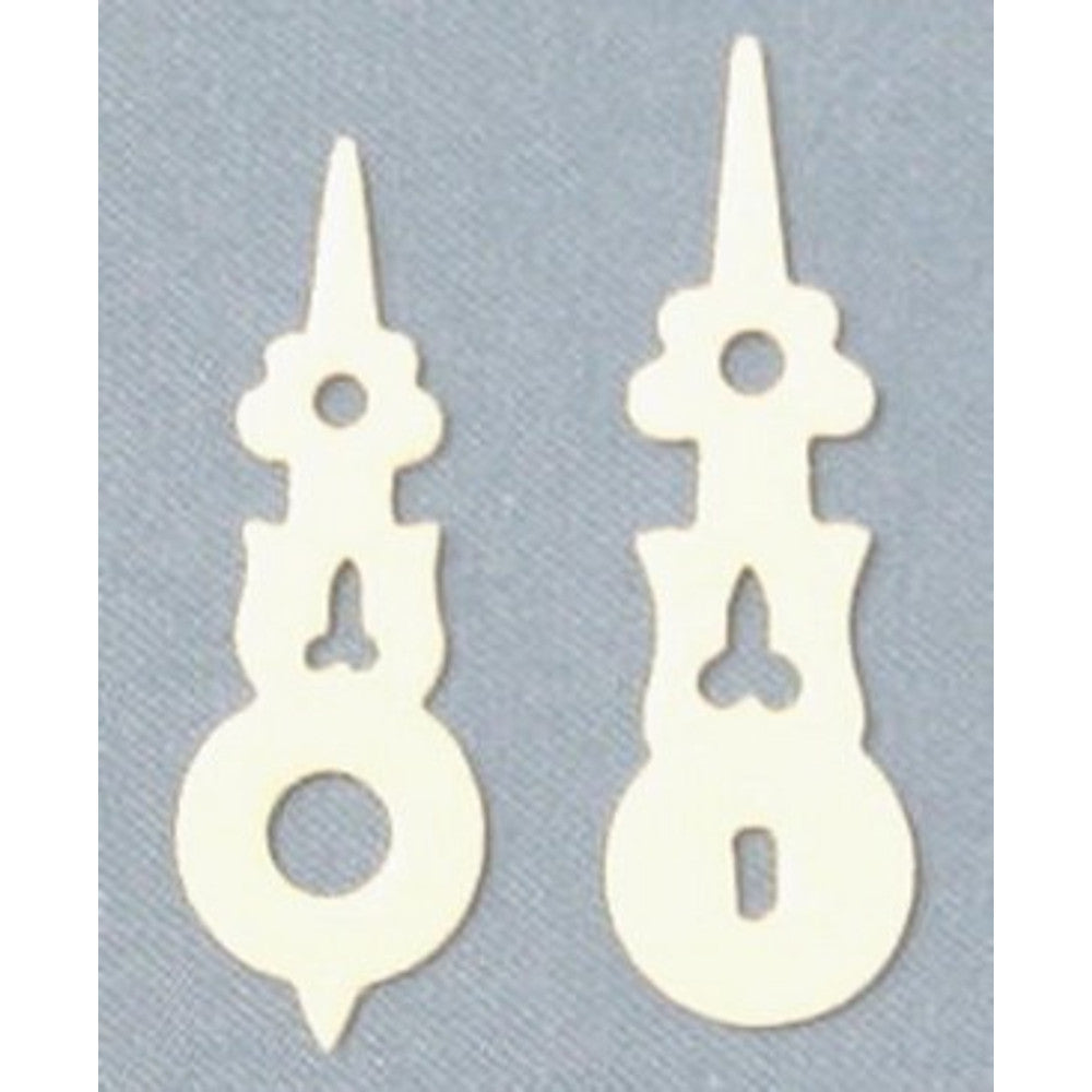 Miniature Hands - Min. Hand has Oblong Hole Style - Size 1 1/8in typically used on AM44 weight movt – part AH02