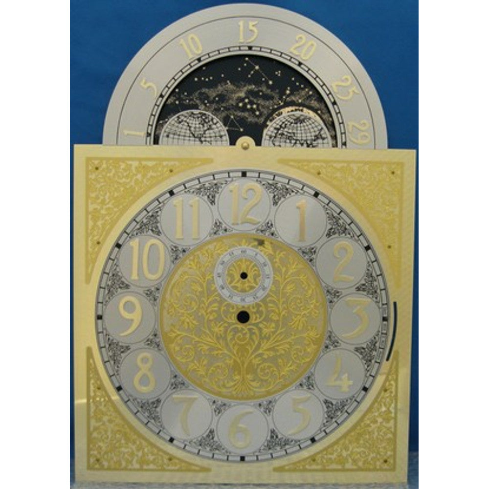 Dial-Grandfather Shape- for Hermle 1161-053 Movt.- 11in W x 15.5in H – part HD1161-053